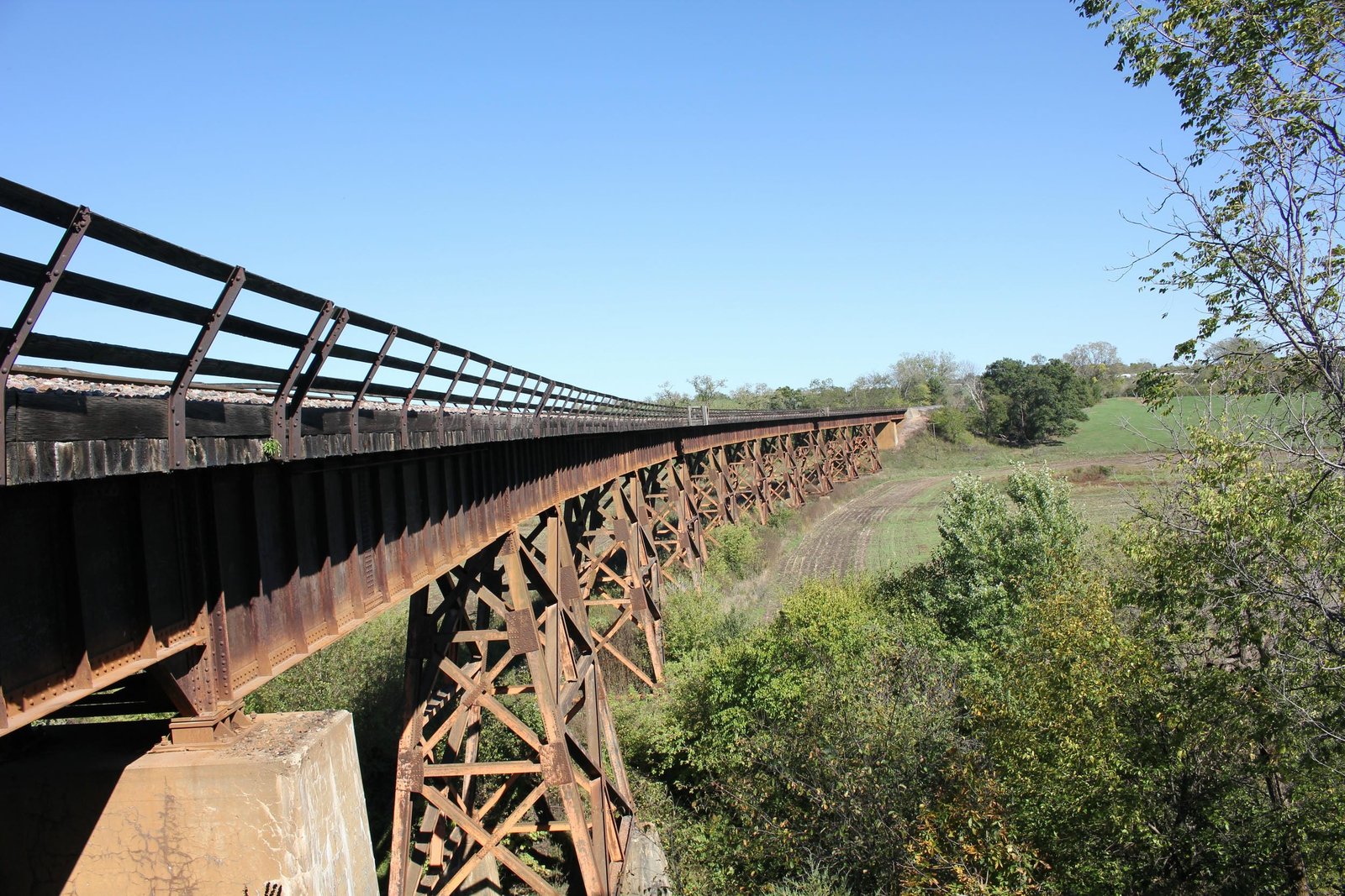 Looking east